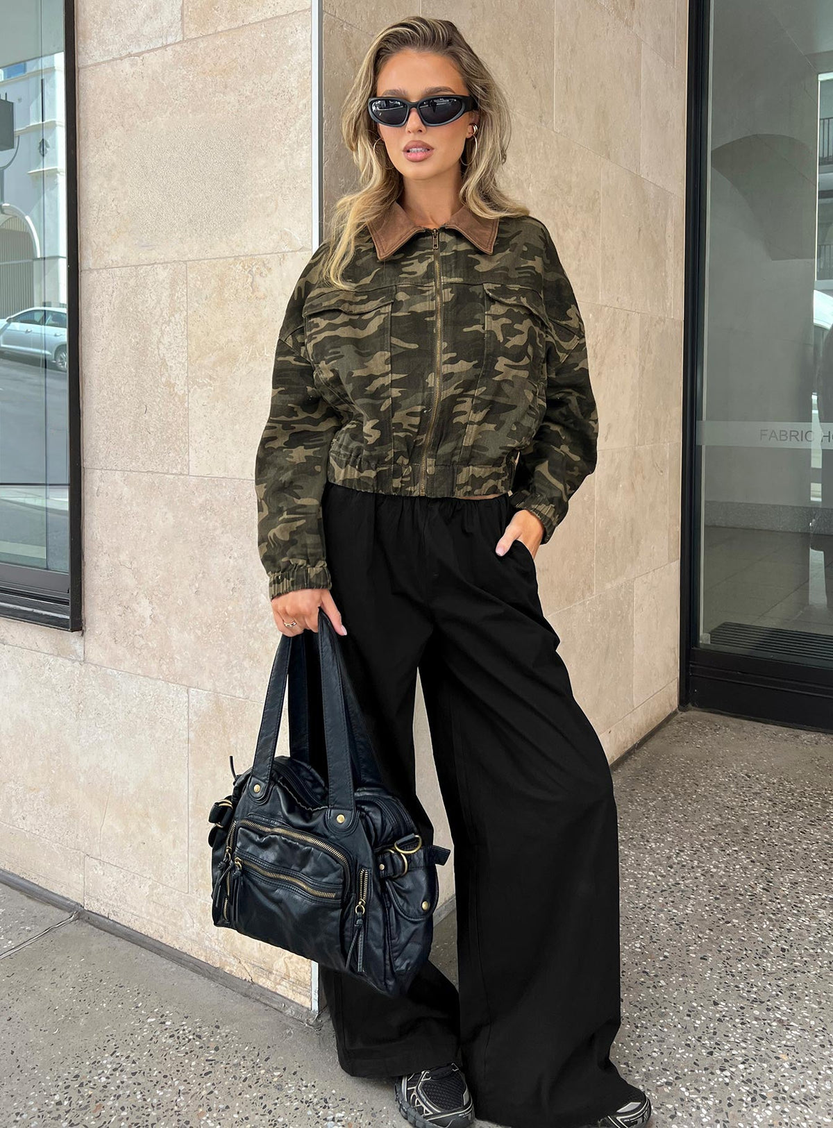 Lunea Concealed Waistband Pants Black Tall