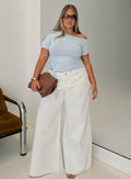 Darla Low Rise Straight Leg Jean White Curve
