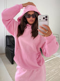 American Thrift Pullover Oversized Hoodie Washed Pink