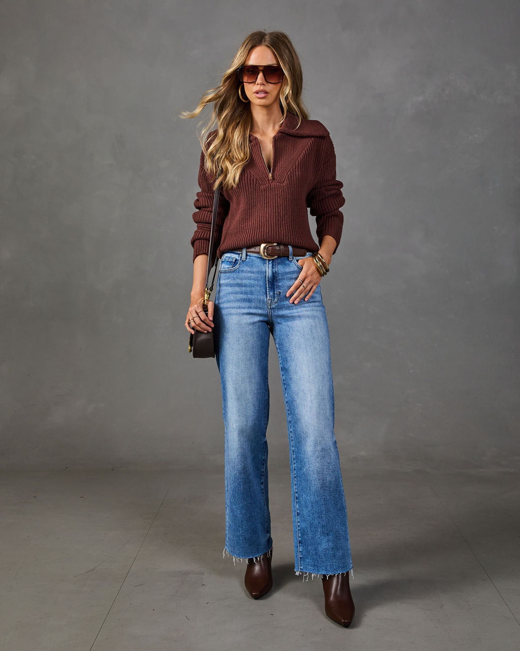 Effortless Ease Knit Quarter Zip Sweater