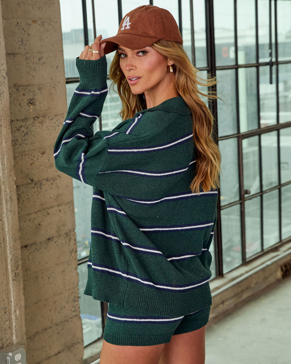 Nieves Striped Knit Top