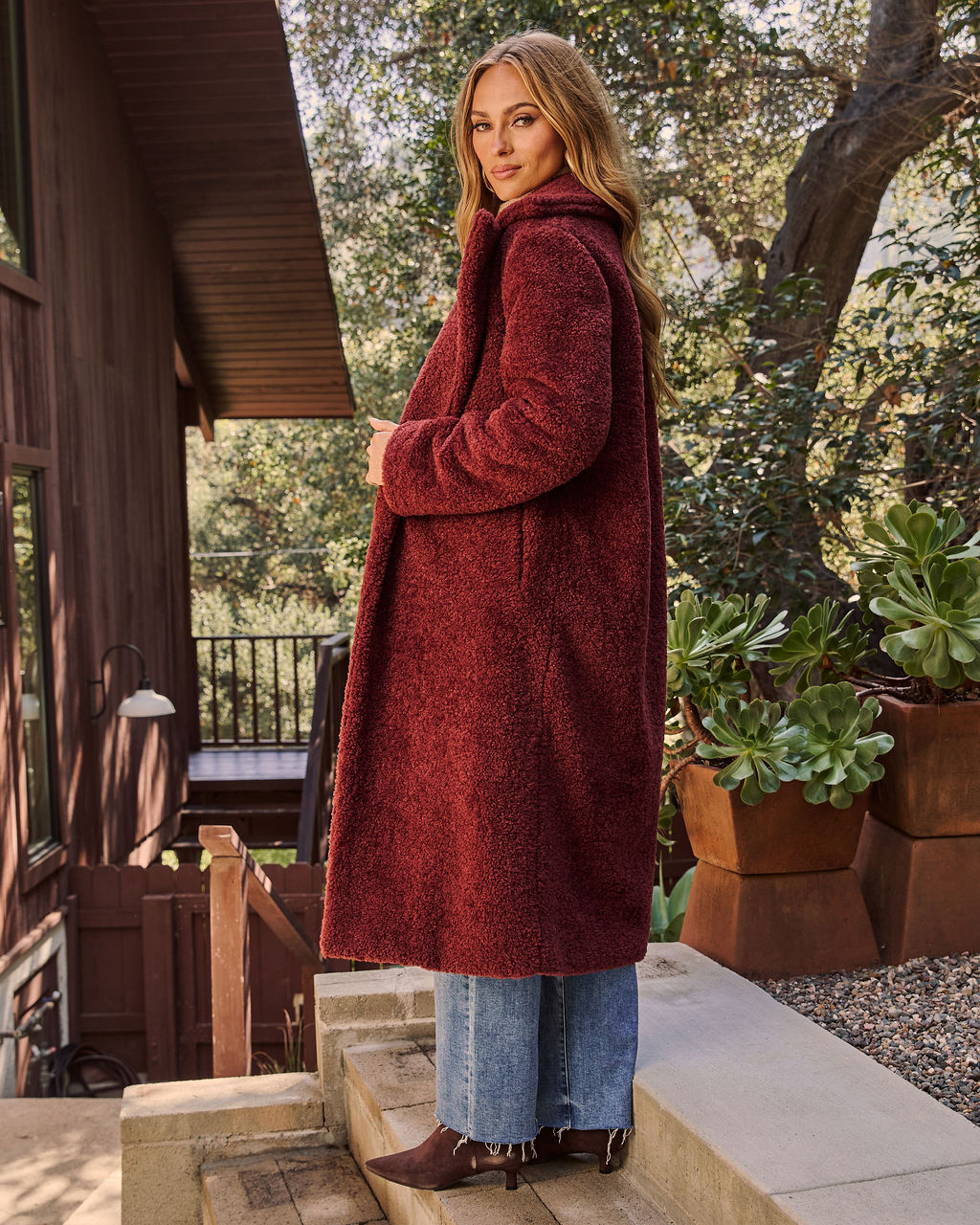 Yulissa Pocketed Teddy Coat