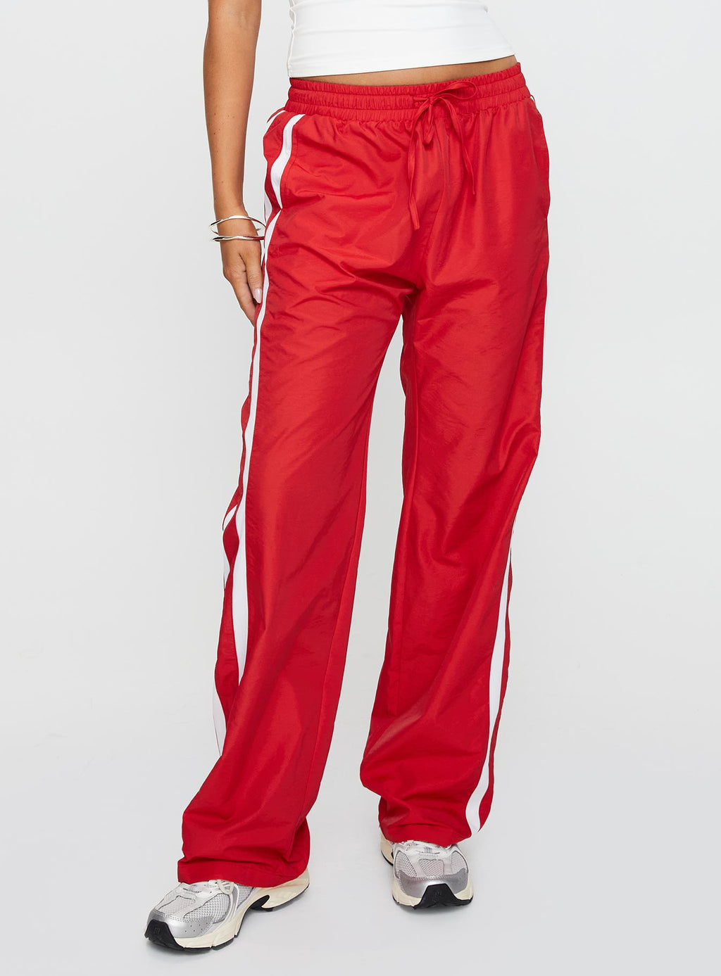 Keli Sweatpants Red / White