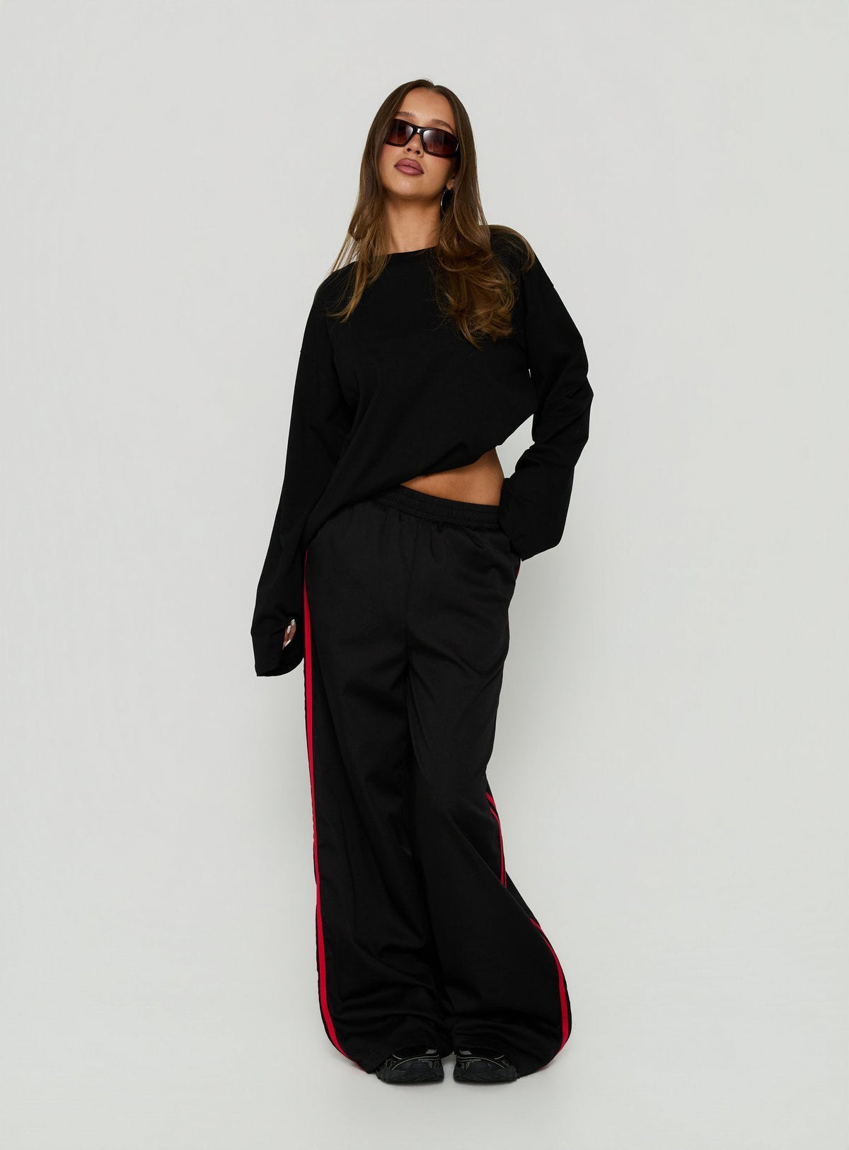 Fielder Sweatpants Black / Red