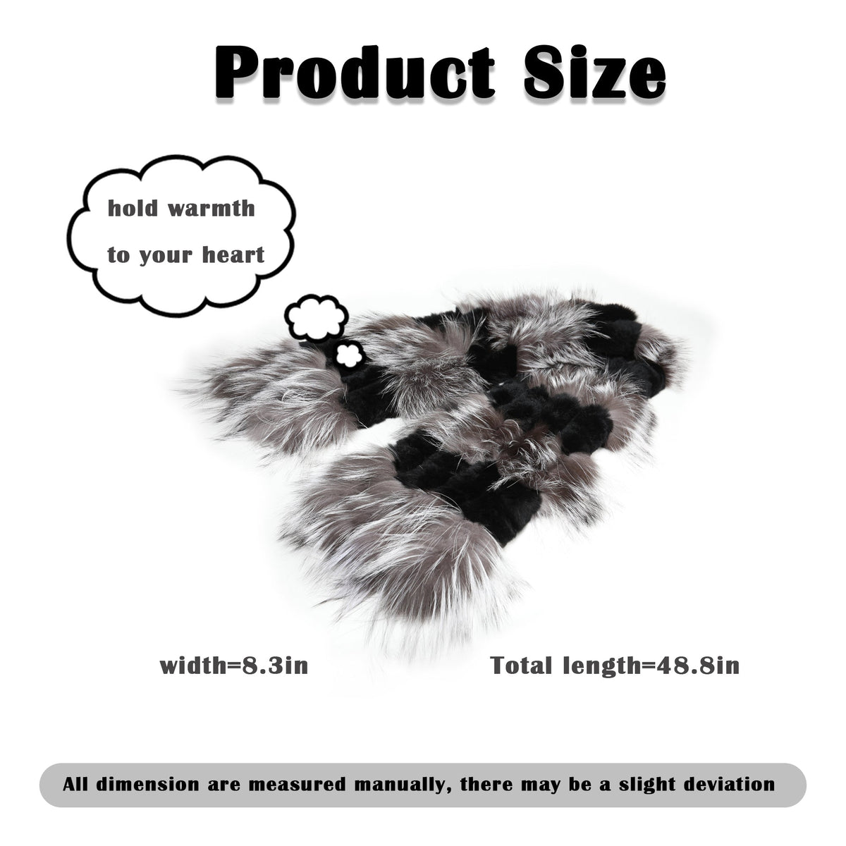 Womens Rex Rabbit Fur Scarf Ladies Winter Warm Knitted Flowers Crochet Fashion Scarf Scarves for Women Men Fur Story FS19502
