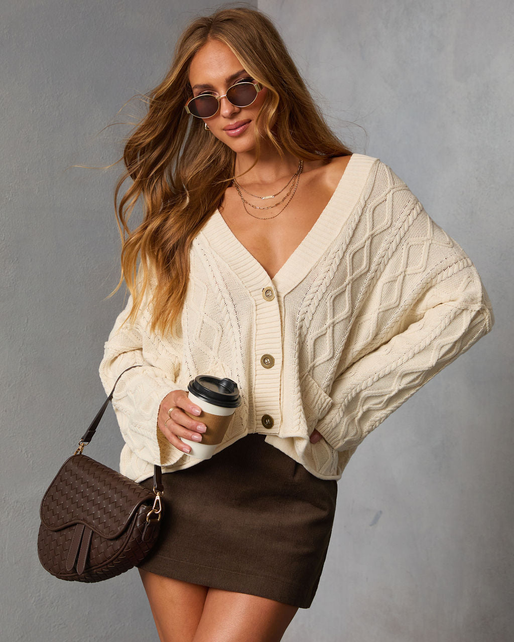 Ardina Cable Knit Cardigan