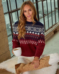 Cosmos Abstract Fair Isle Sweater
