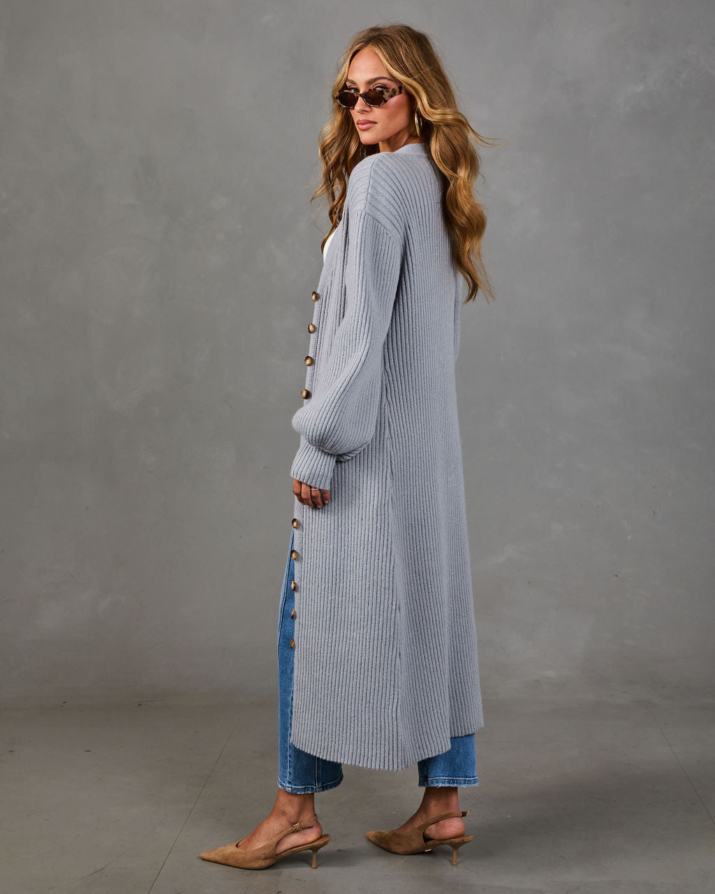 Early Sunset Knit Longline Cardigan