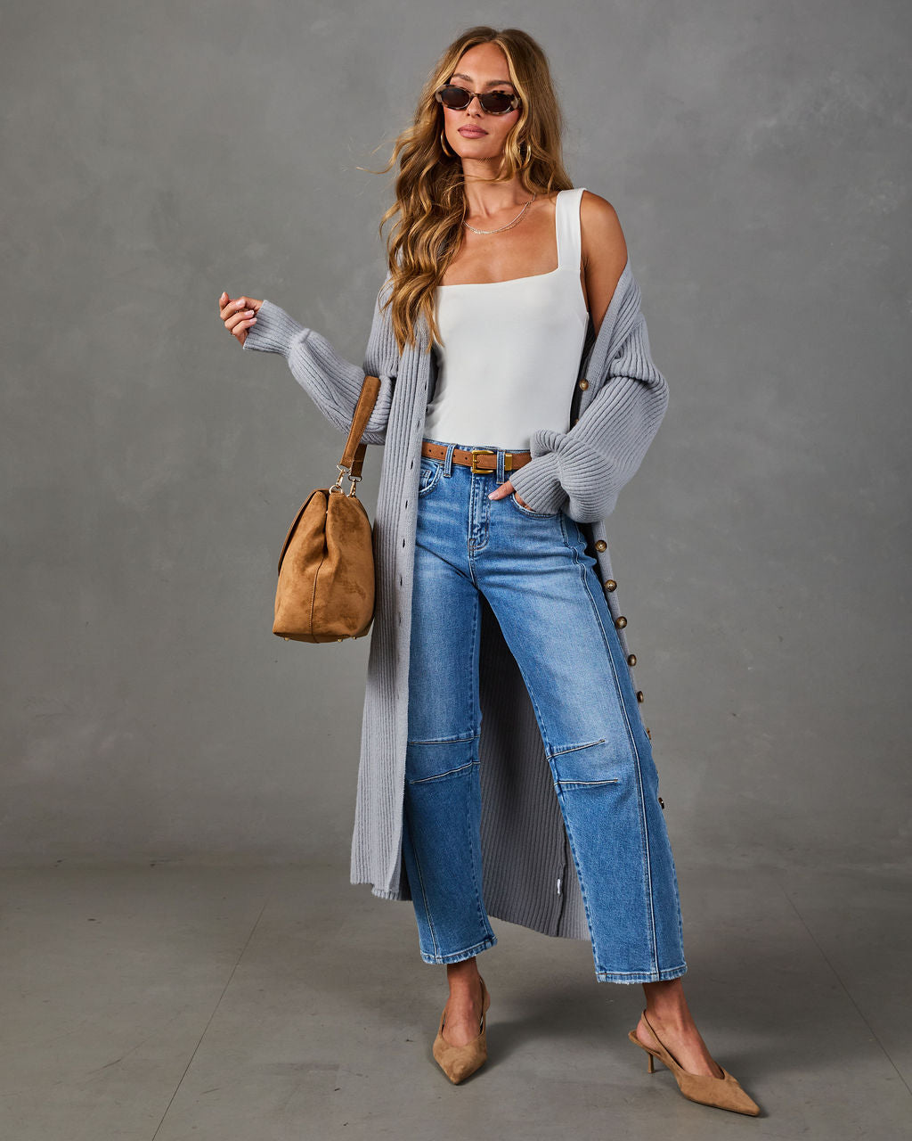 Early Sunset Knit Longline Cardigan