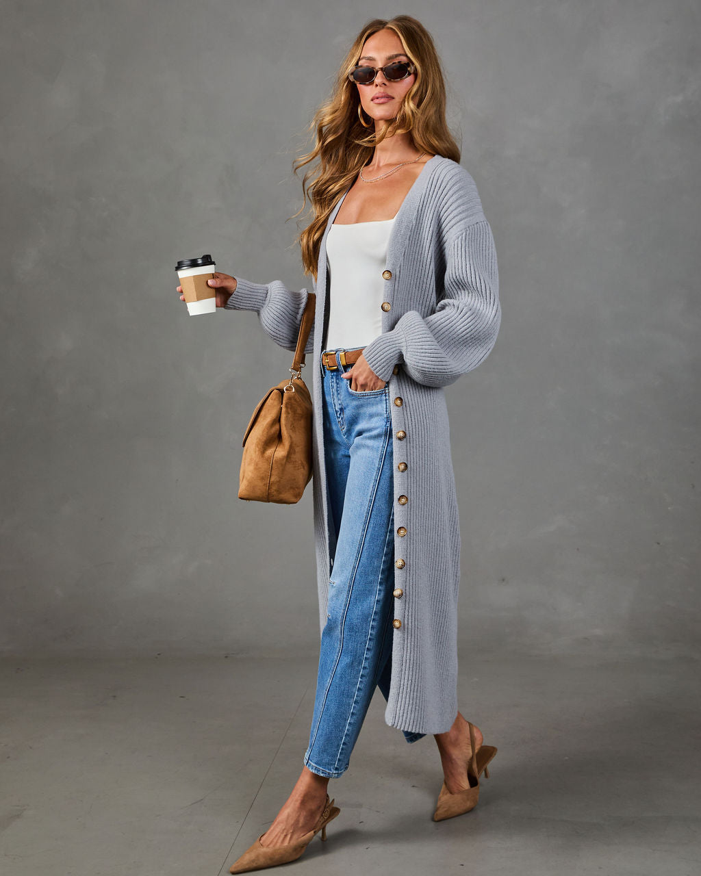 Early Sunset Knit Longline Cardigan