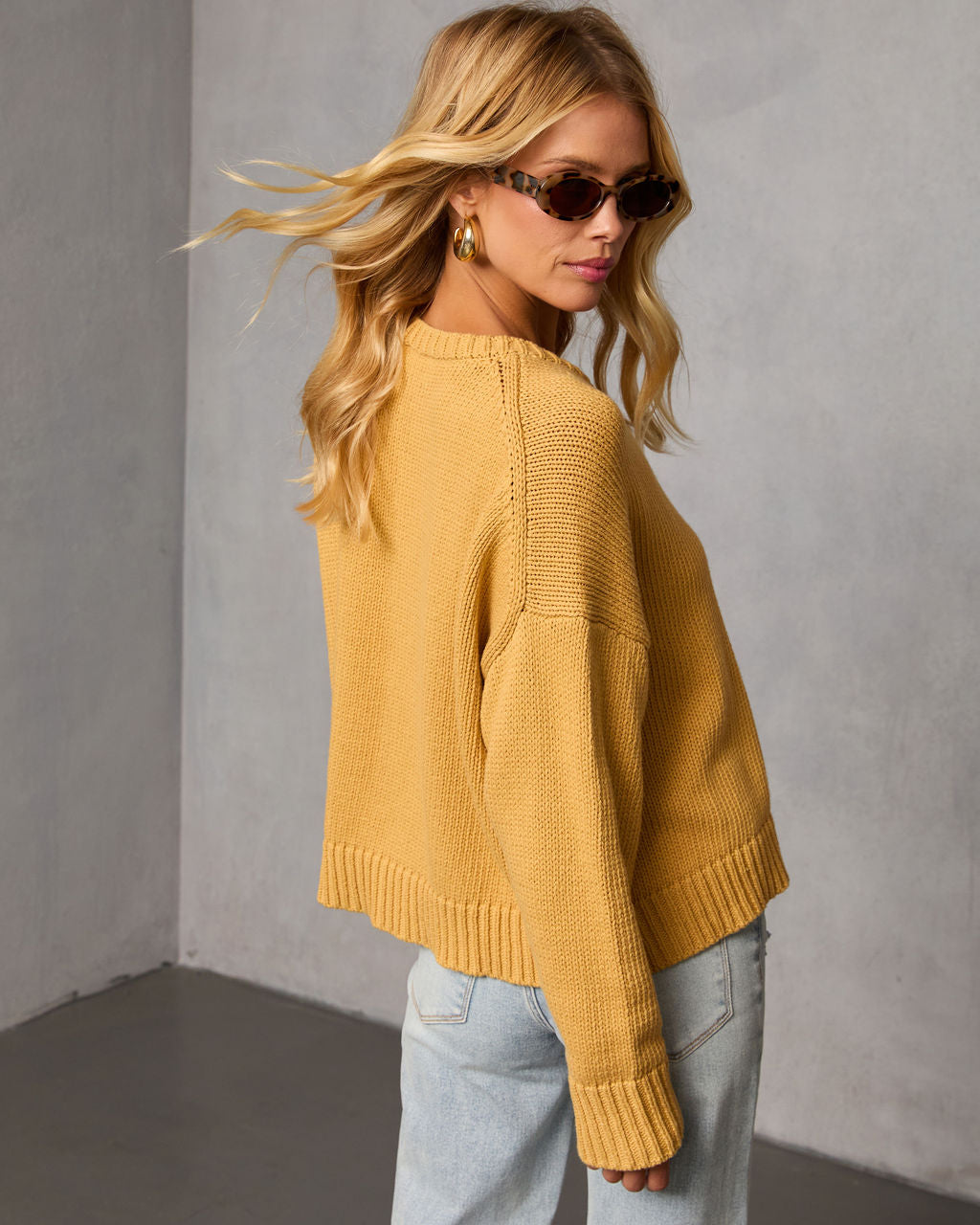 Bilos Relaxed Ribbed Knit Sweater