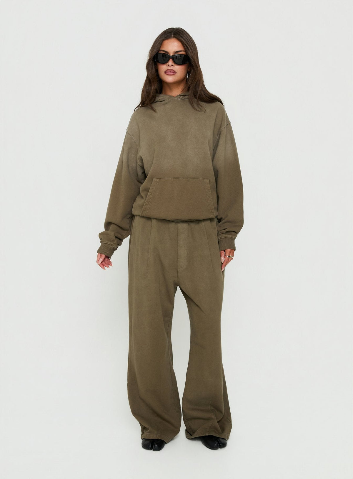 American Thrift Fleece Baggy Sweatpant Washed Olive