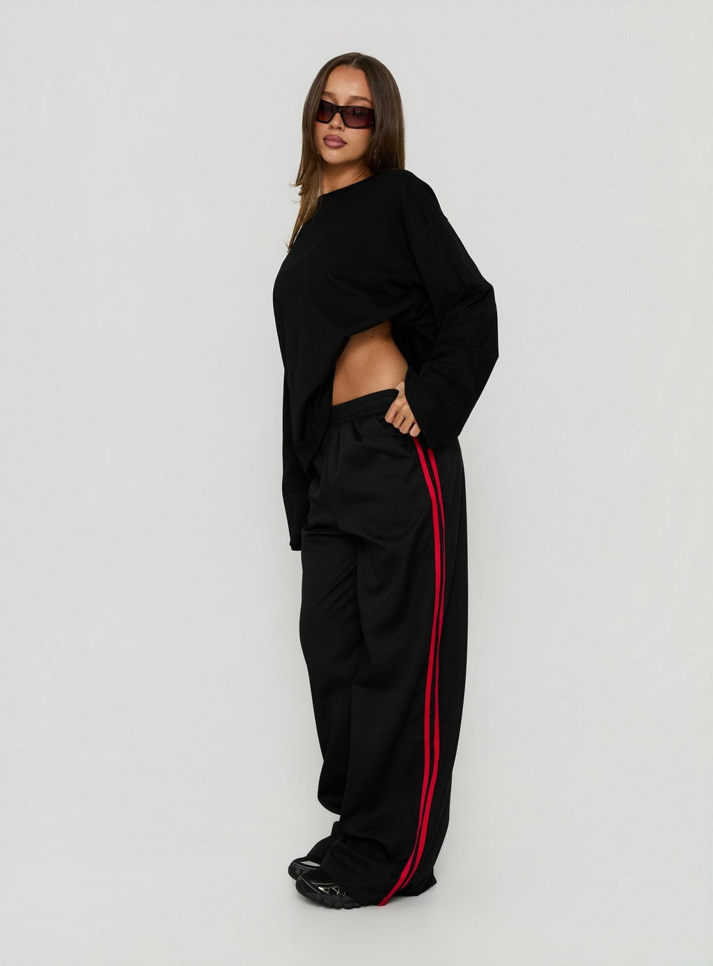 Fielder Sweatpants Black / Red