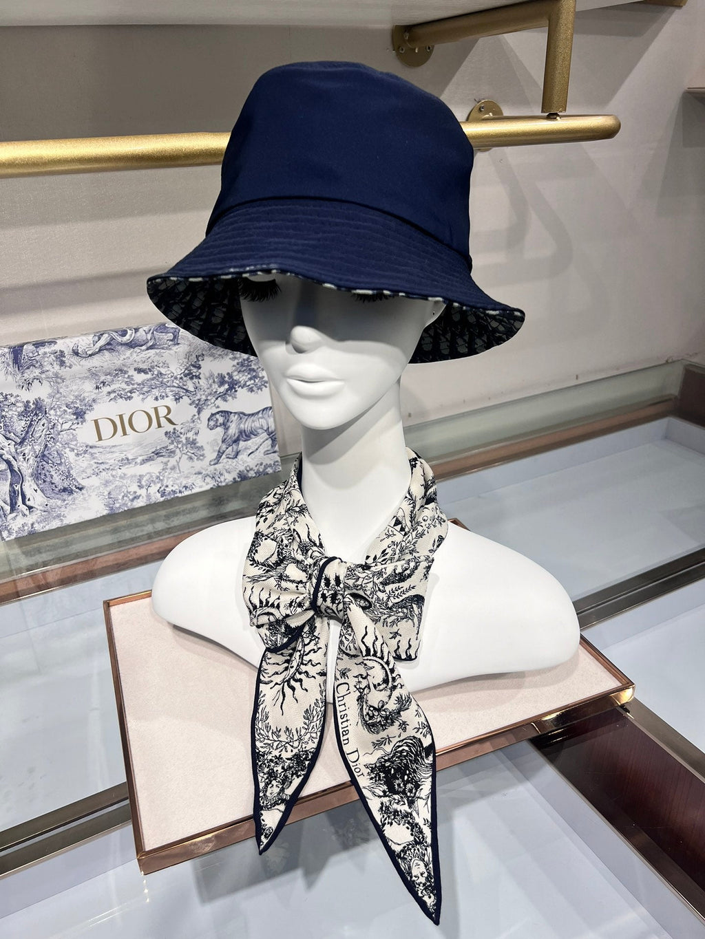 Dior 2026 Toile De Jouy Scarf 140cm Velvet 188566