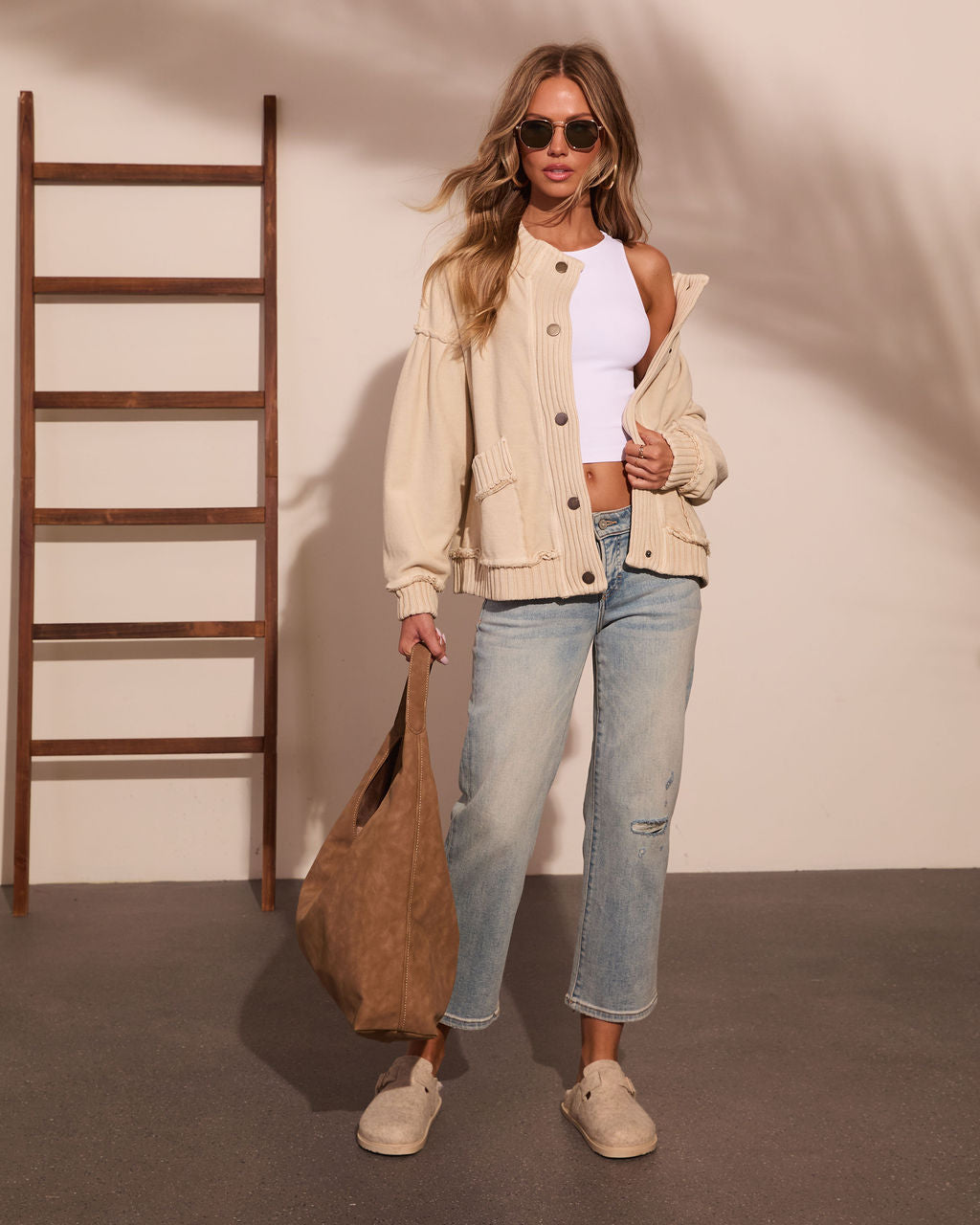 Clear Morning Ribbed Knit Sweater