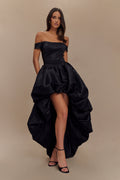 Amelia Bubble Maxi Dress - Black