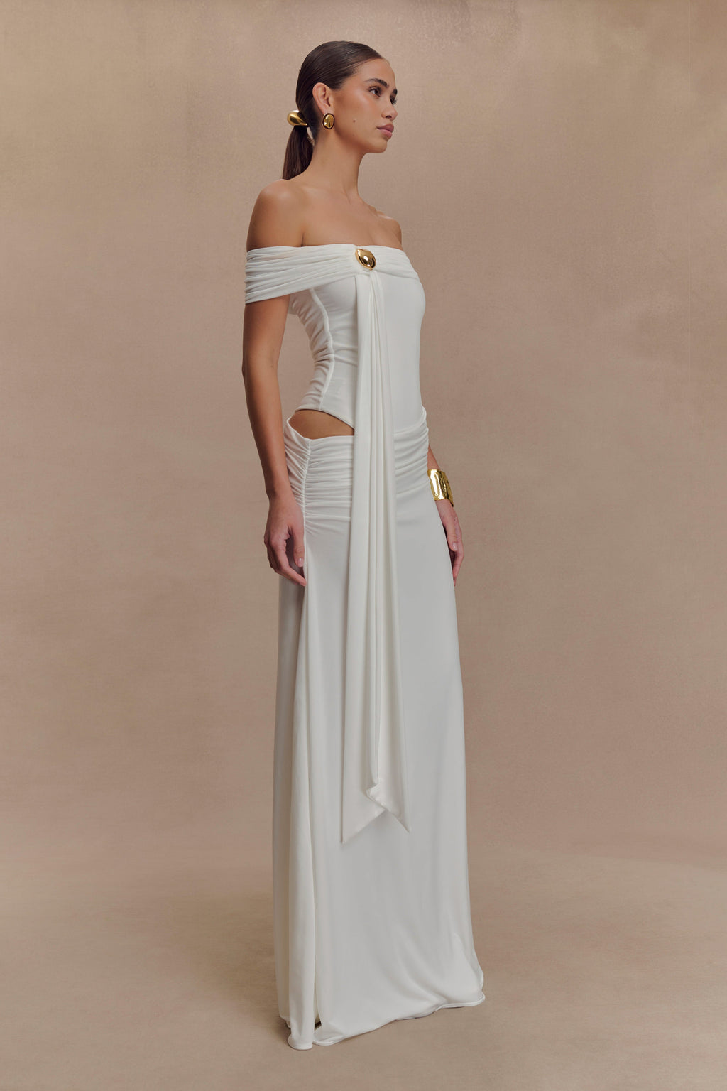 Oliver Slinky Maxi Dress - White