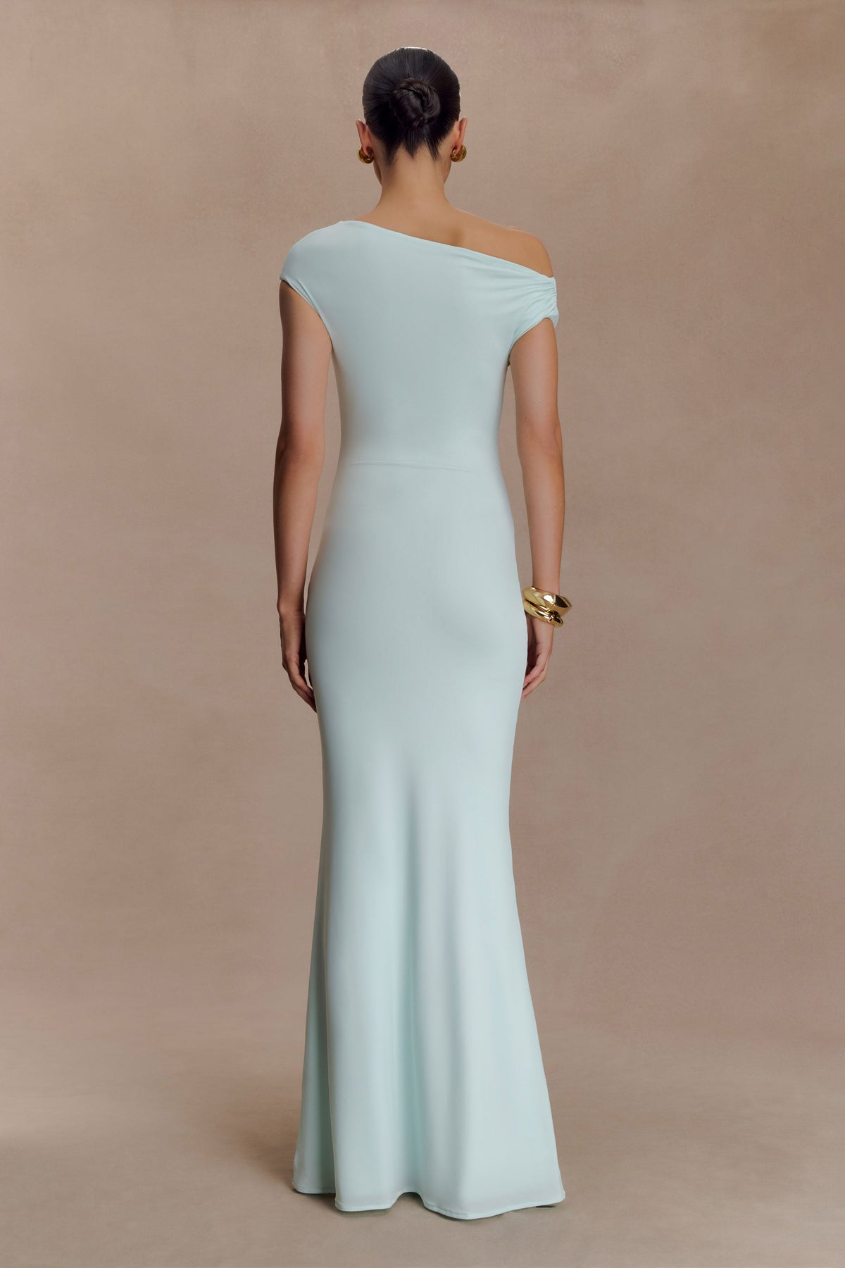 Kinsley Slinky Maxi Dress With Hardware - Lagoon