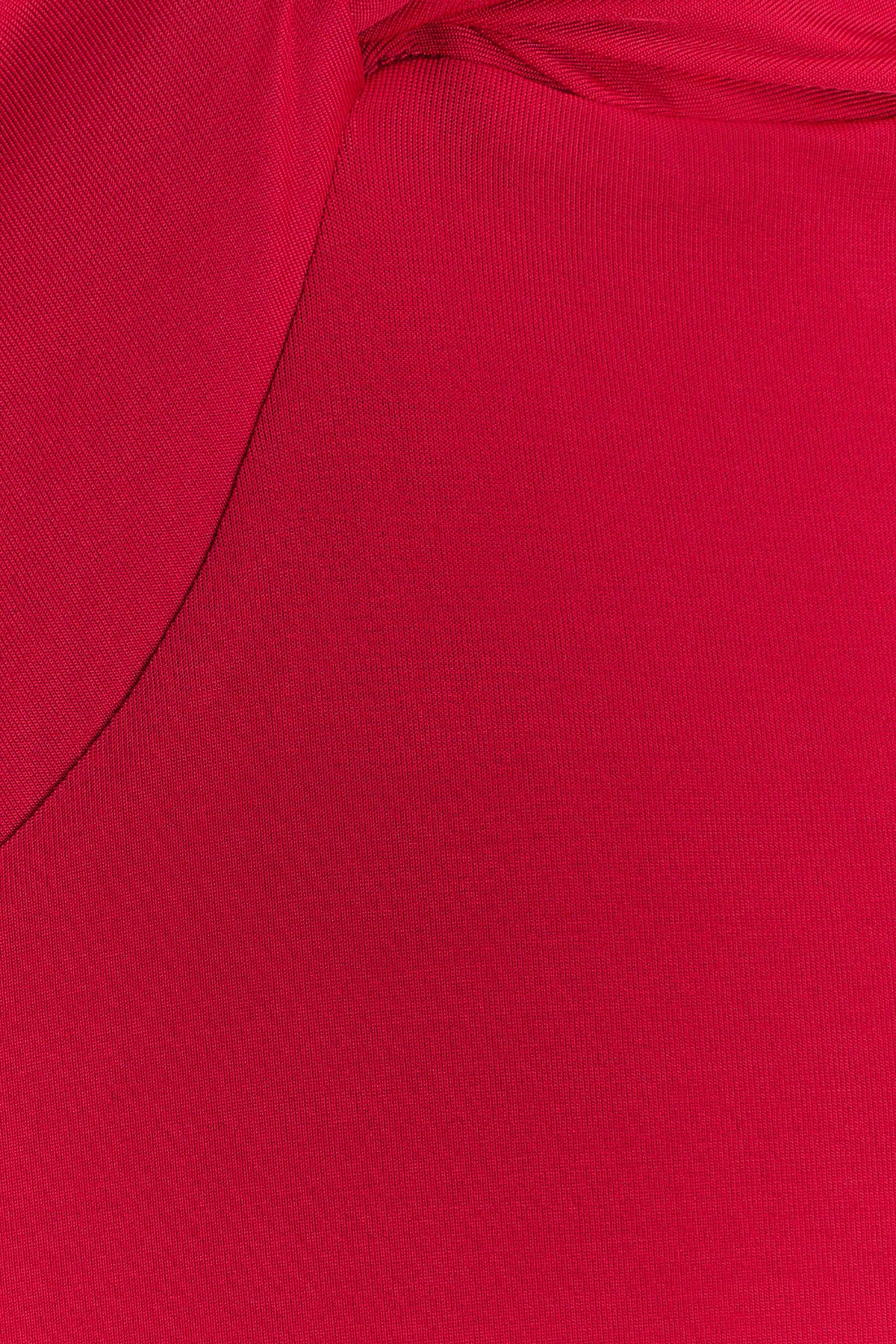 Stella Draped Slinky Maxi Dress - Fuchsia Pink