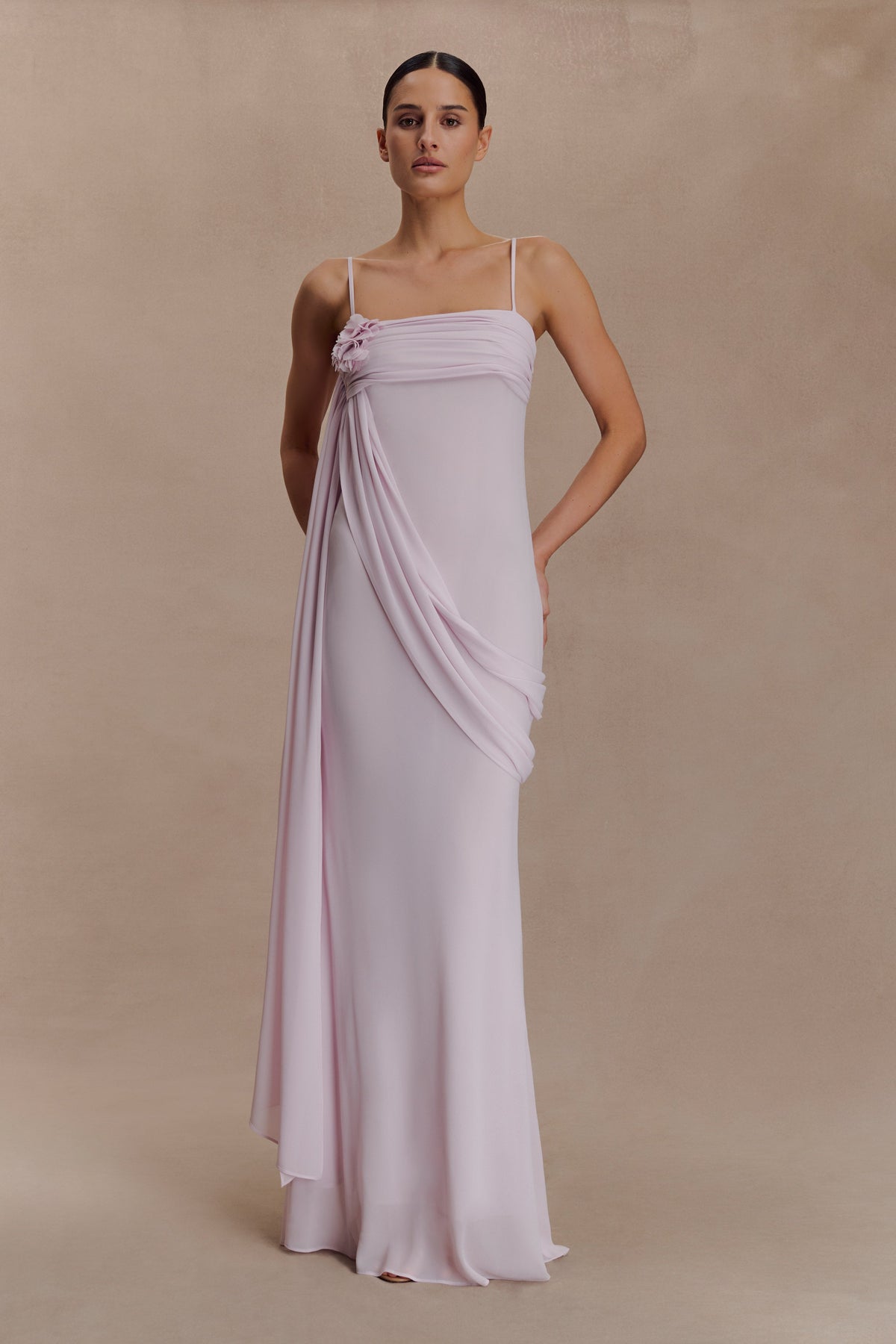 Leena Chiffon Maxi Dress - Light Lilac