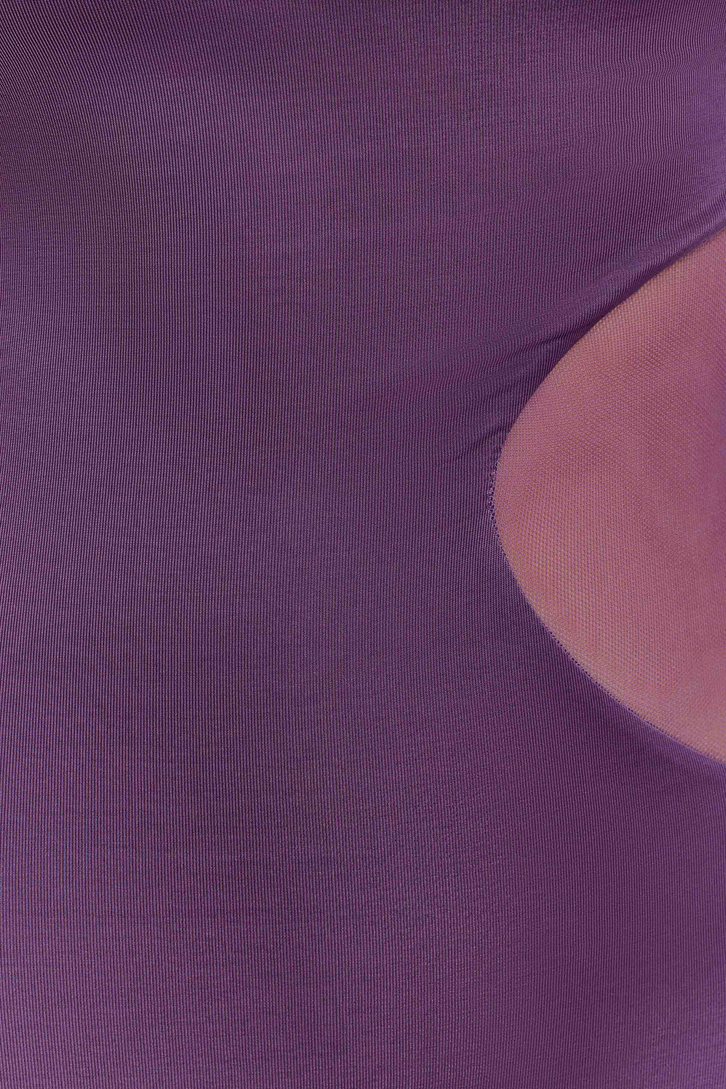 Megan Slinky And Mesh Maxi Dress - Purple