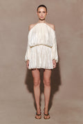 Minna Halter Mini Dress - Opal White