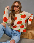 Sweet Citrus Knit Orange Sweater