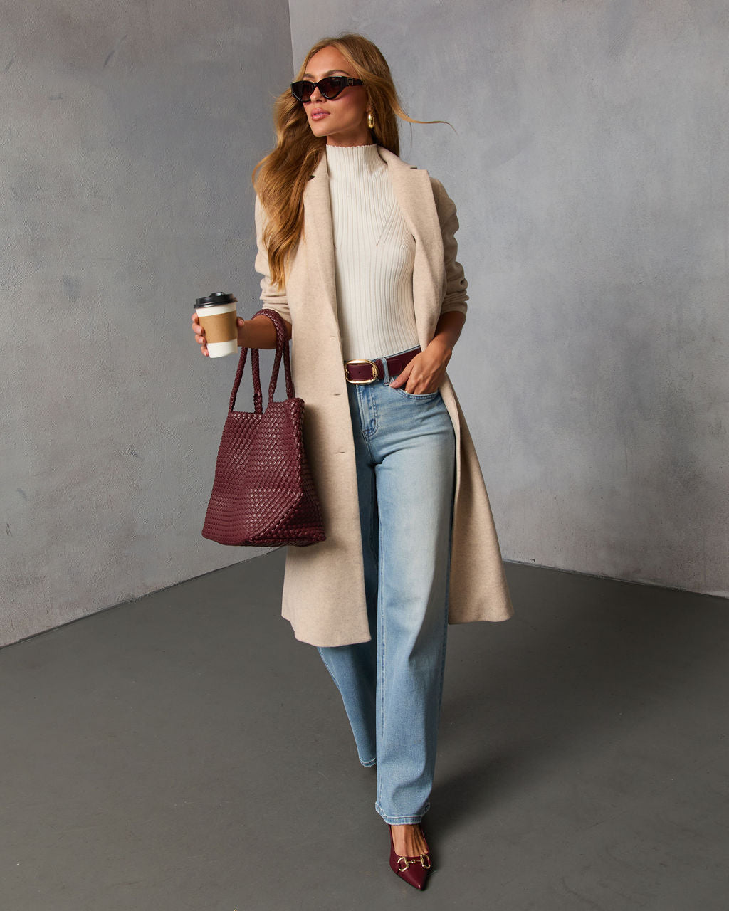 Breezy City Fall Pocketed Coat