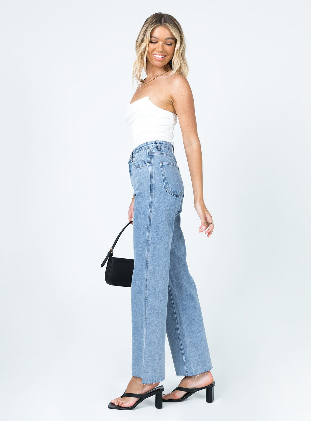 Arlington High Rise Straight Leg Jeans Denim