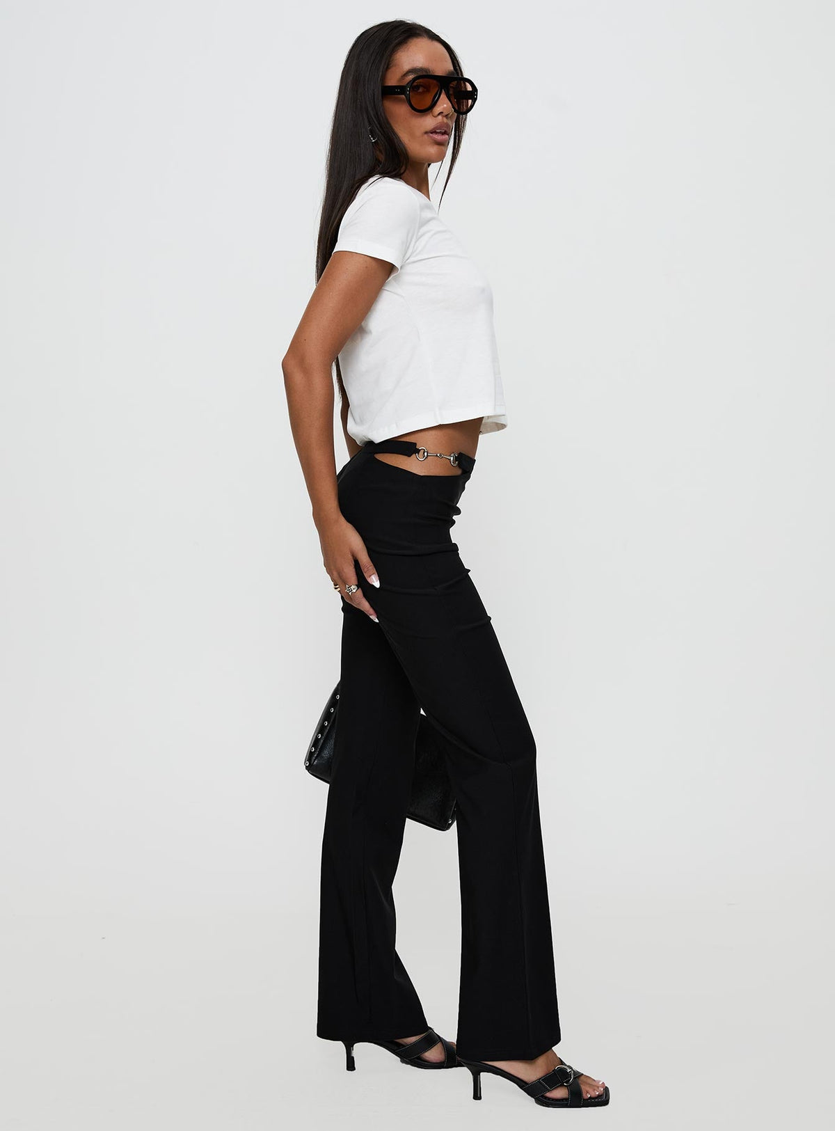 Eyes On You Flare Pants Black