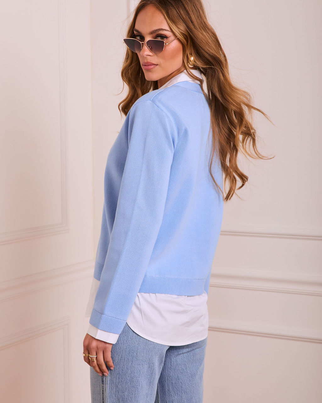Islah Knit Twofer Sweater