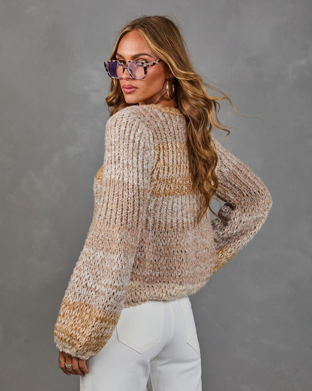 Warm Enough Striped Knit Sweater