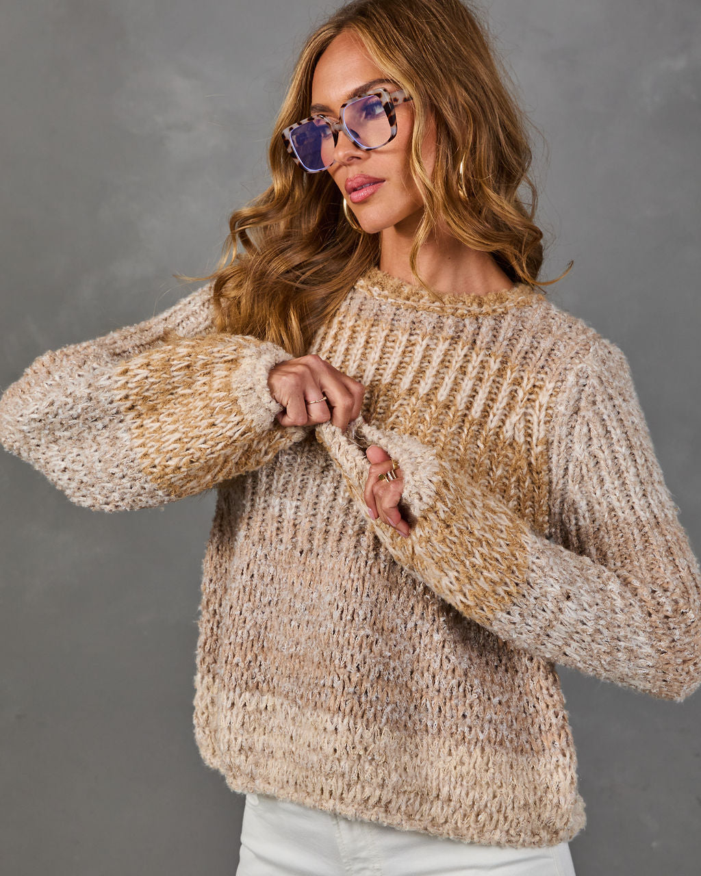 Warm Enough Striped Knit Sweater