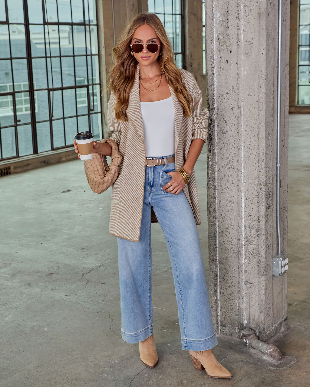 Vellaro Herringbone Knit Cardigan