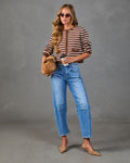 Chestnut Lane Knit Striped Cardigan
