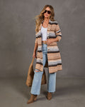 Deidra Striped Knit Duster Cardigan