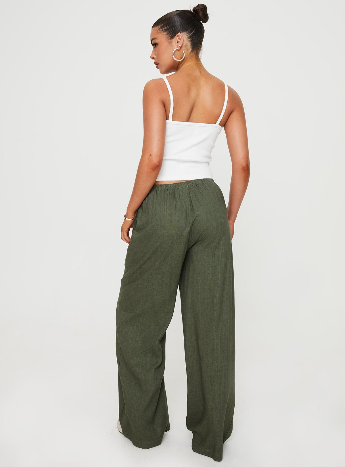 Ogilvie Linen Blend Pants Olive
