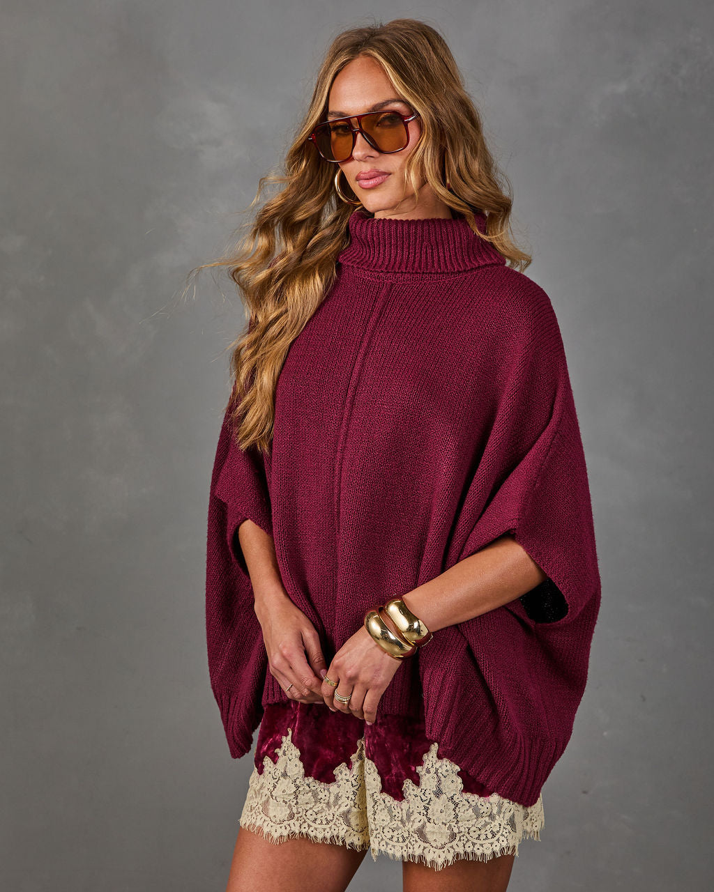 Marlenah Knit Turtleneck Sweater