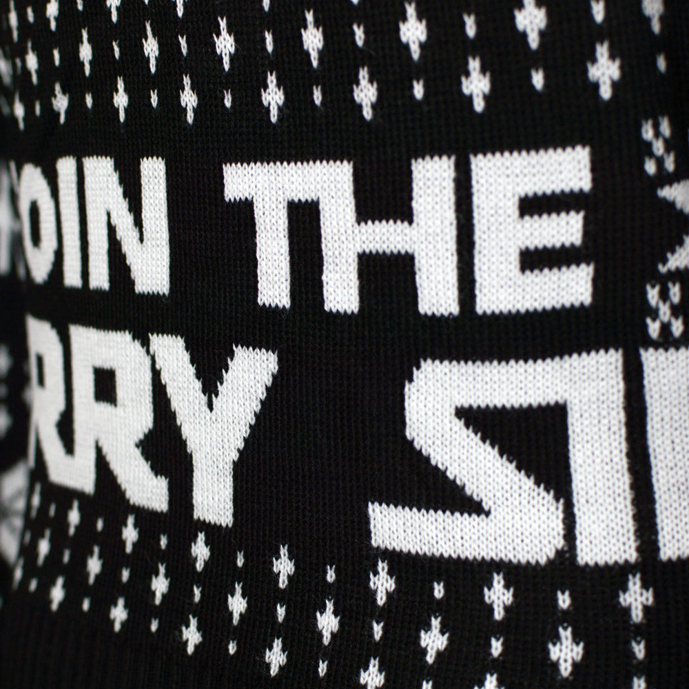 Womens Ugly Christmas Sweater Join The Merry Side