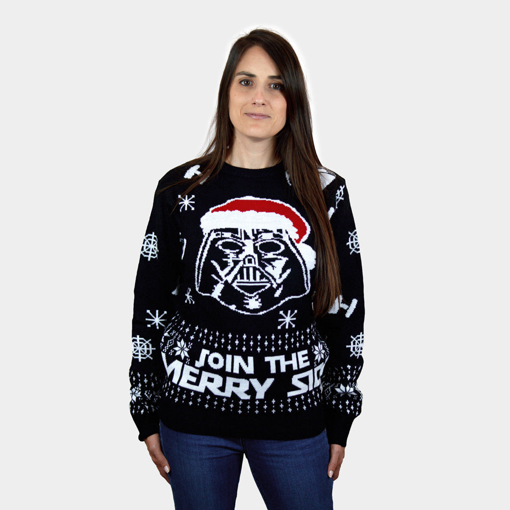 Womens Ugly Christmas Sweater Join The Merry Side
