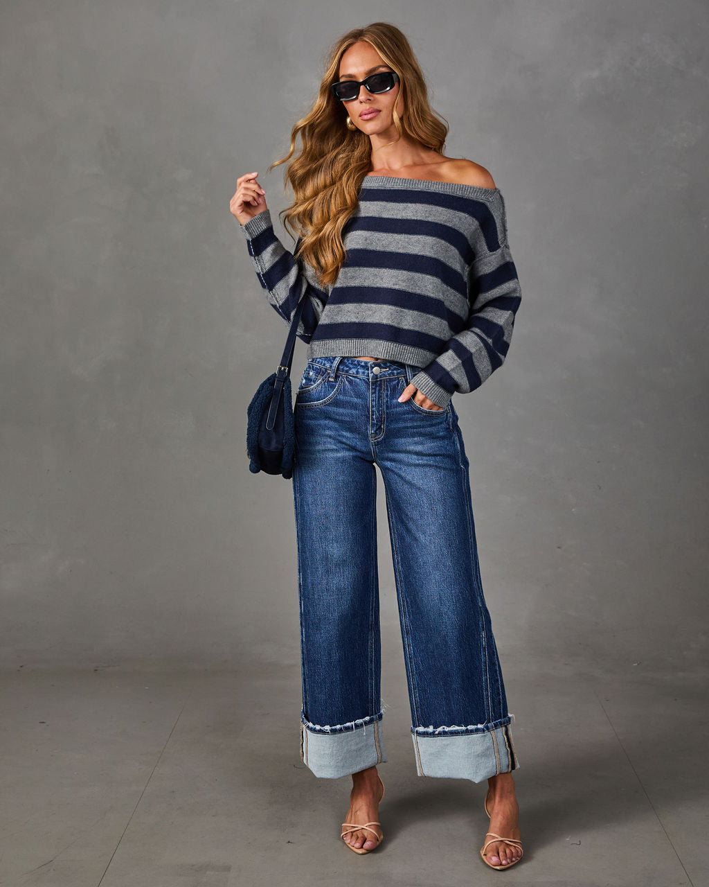 Tucked Away Striped Knit Sweater
