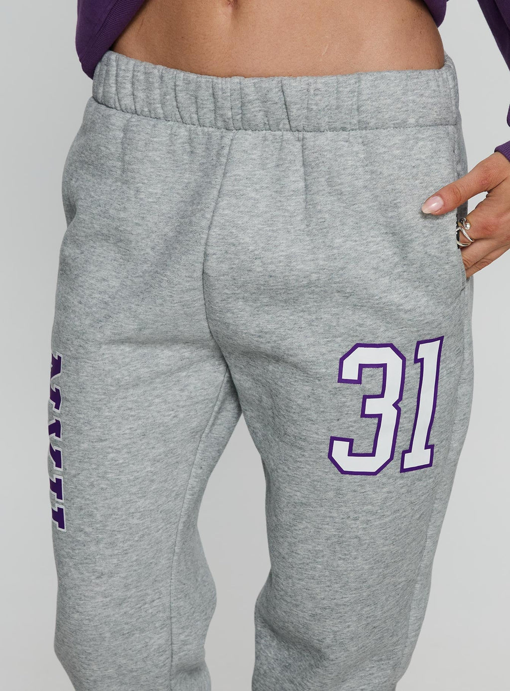 NYU Basic Sweatpants Heather Grey