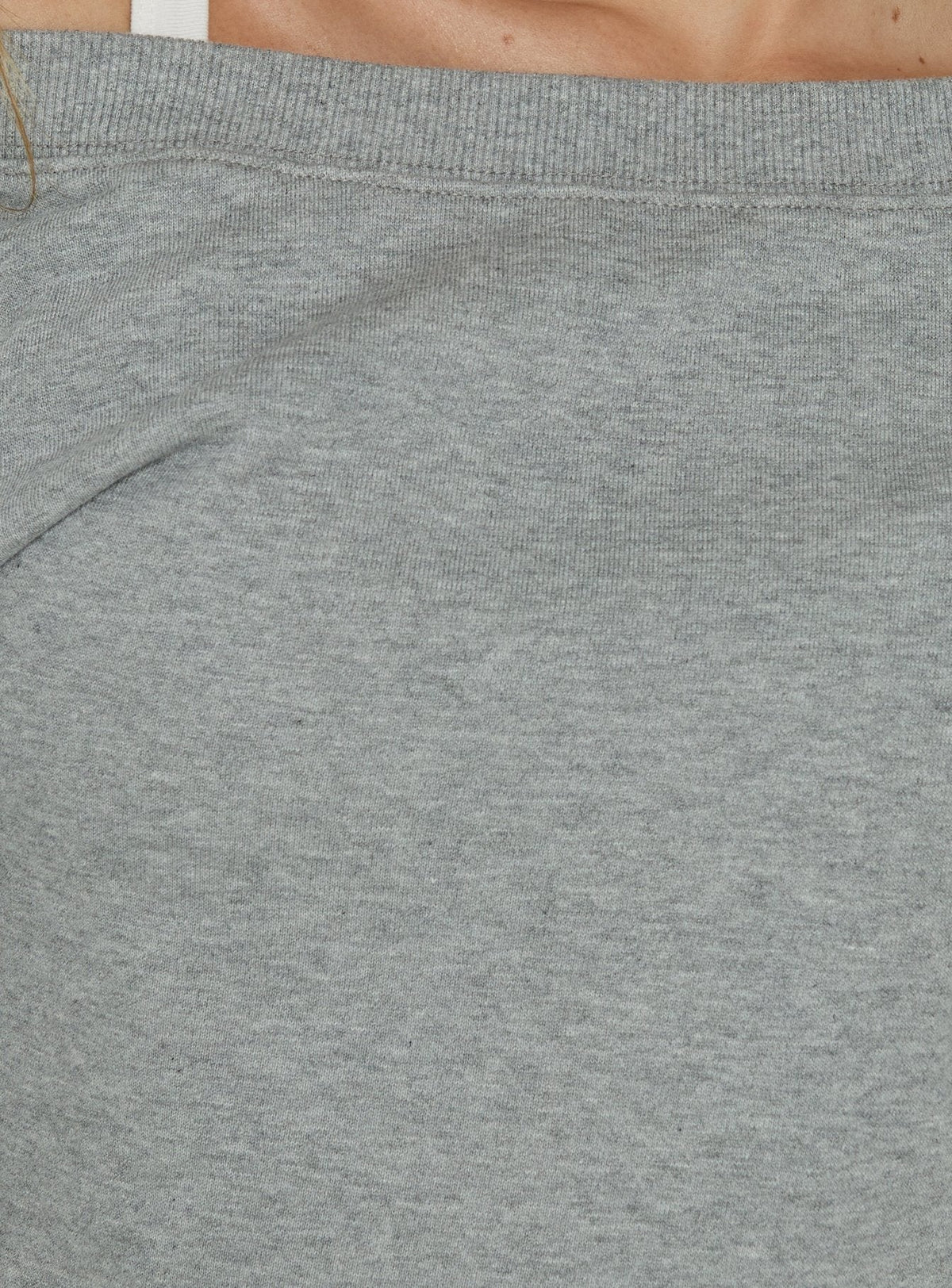 Wellness Off The Shoulder Sweatshirt Dark Grey Marle