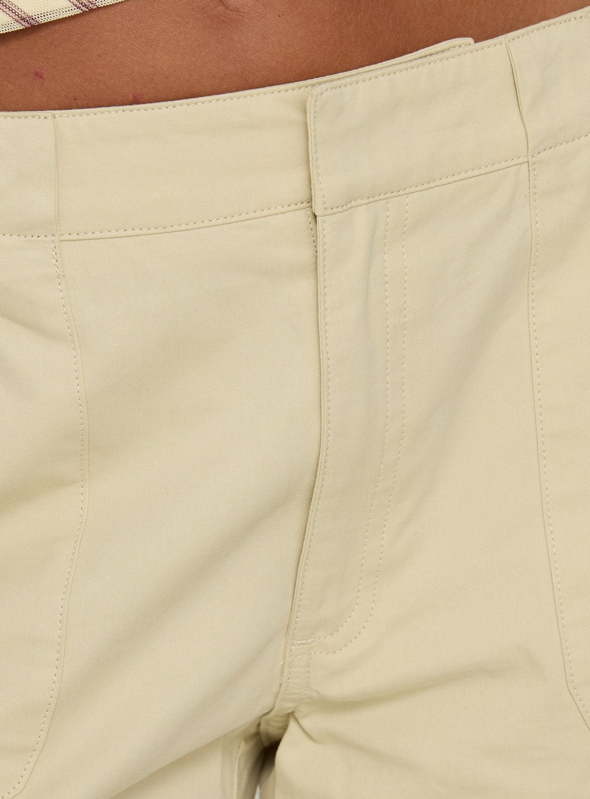 Indee Cropped Cargo Pants Beige Petite