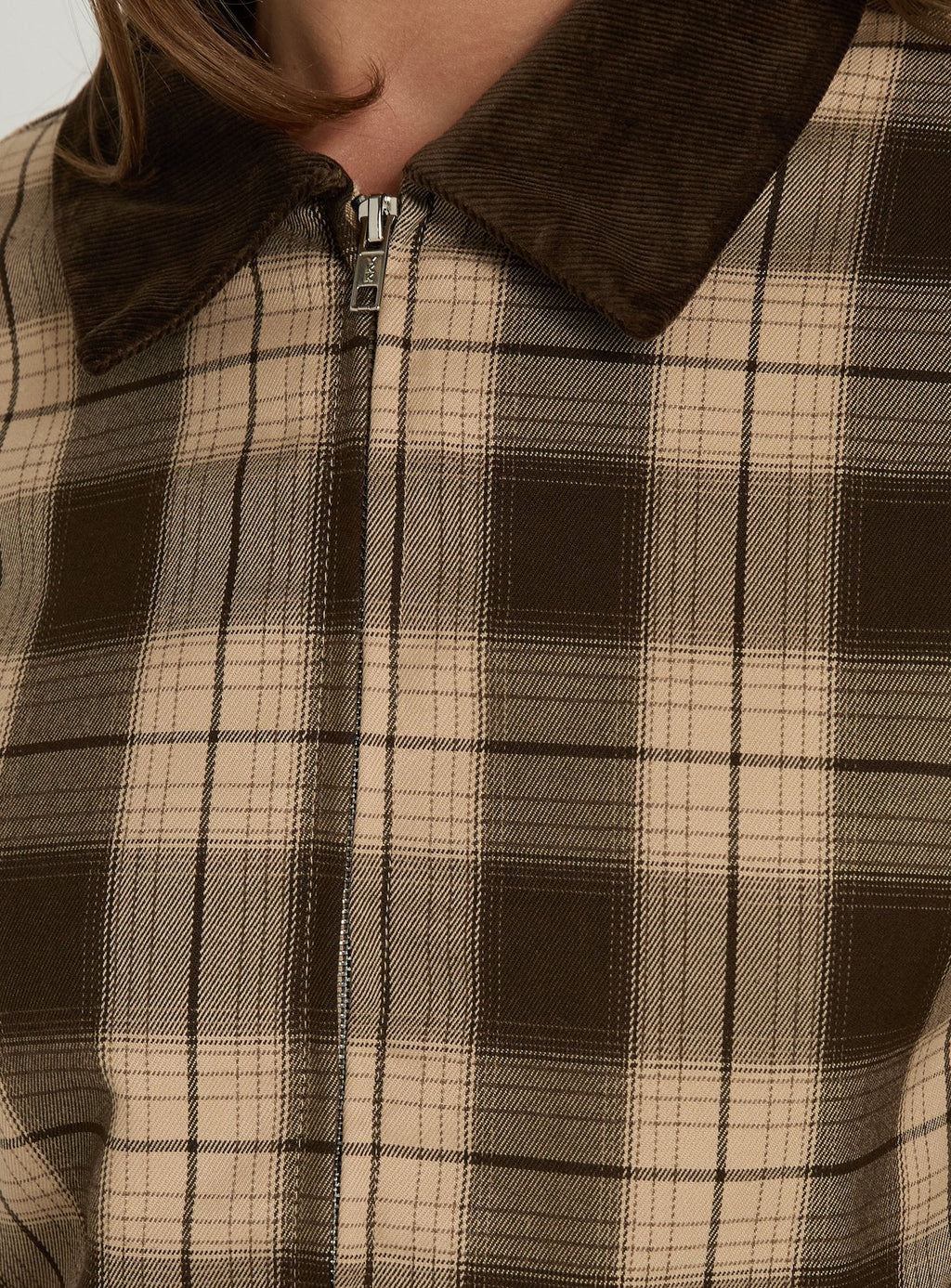 Schnieder Contrast Jacket Brown Check