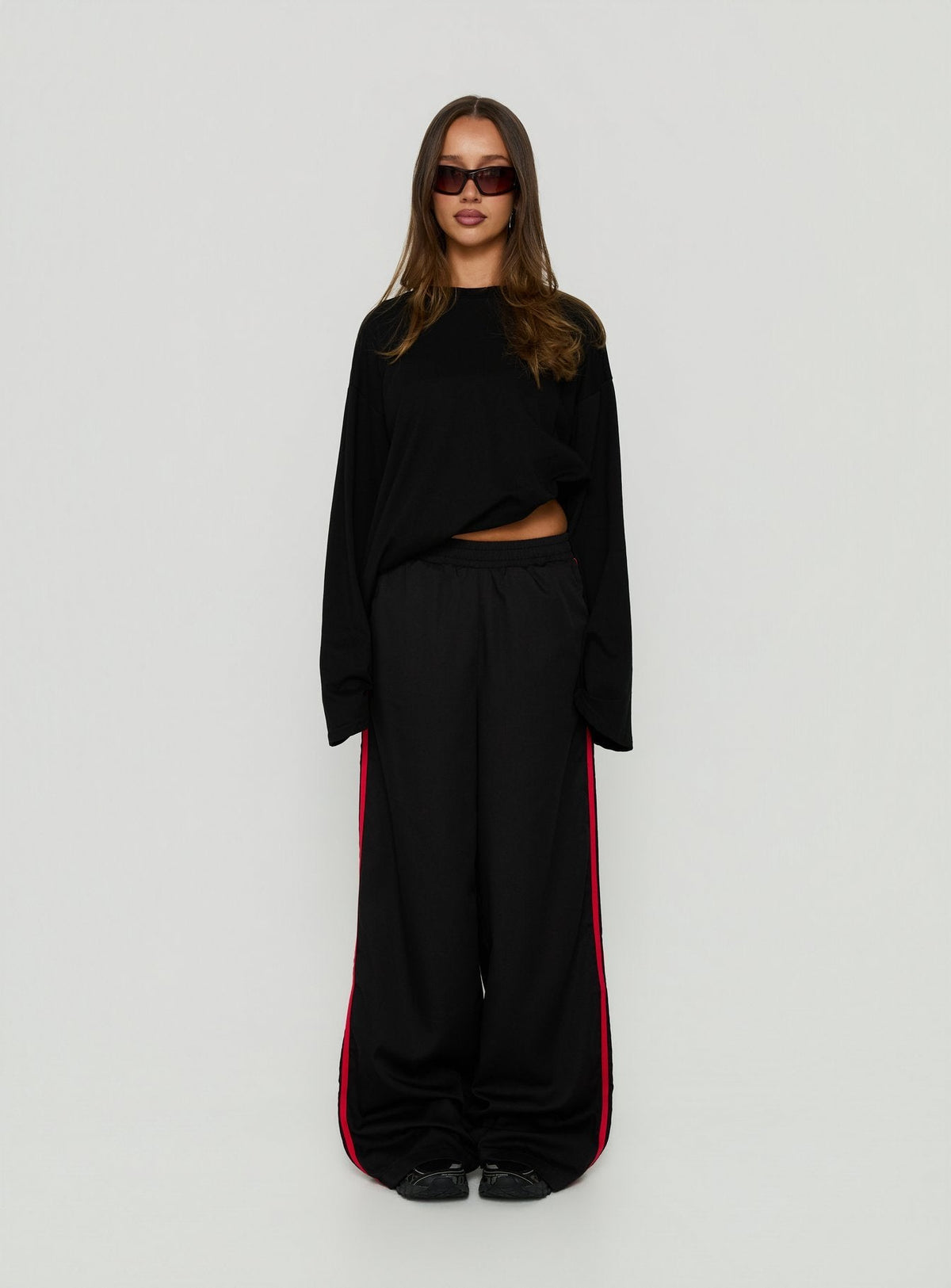Fielder Sweatpants Black / Red