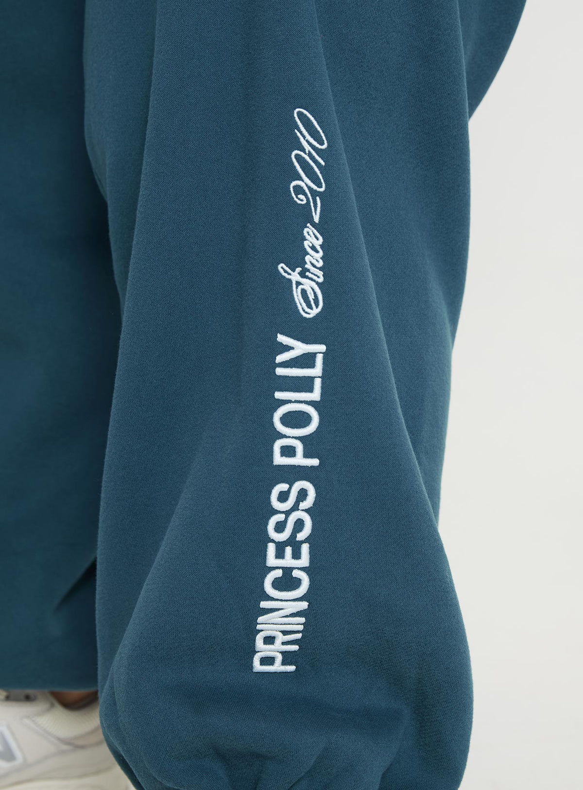 Princess Polly Sweatpants Block / Cursive Text Slate Curve