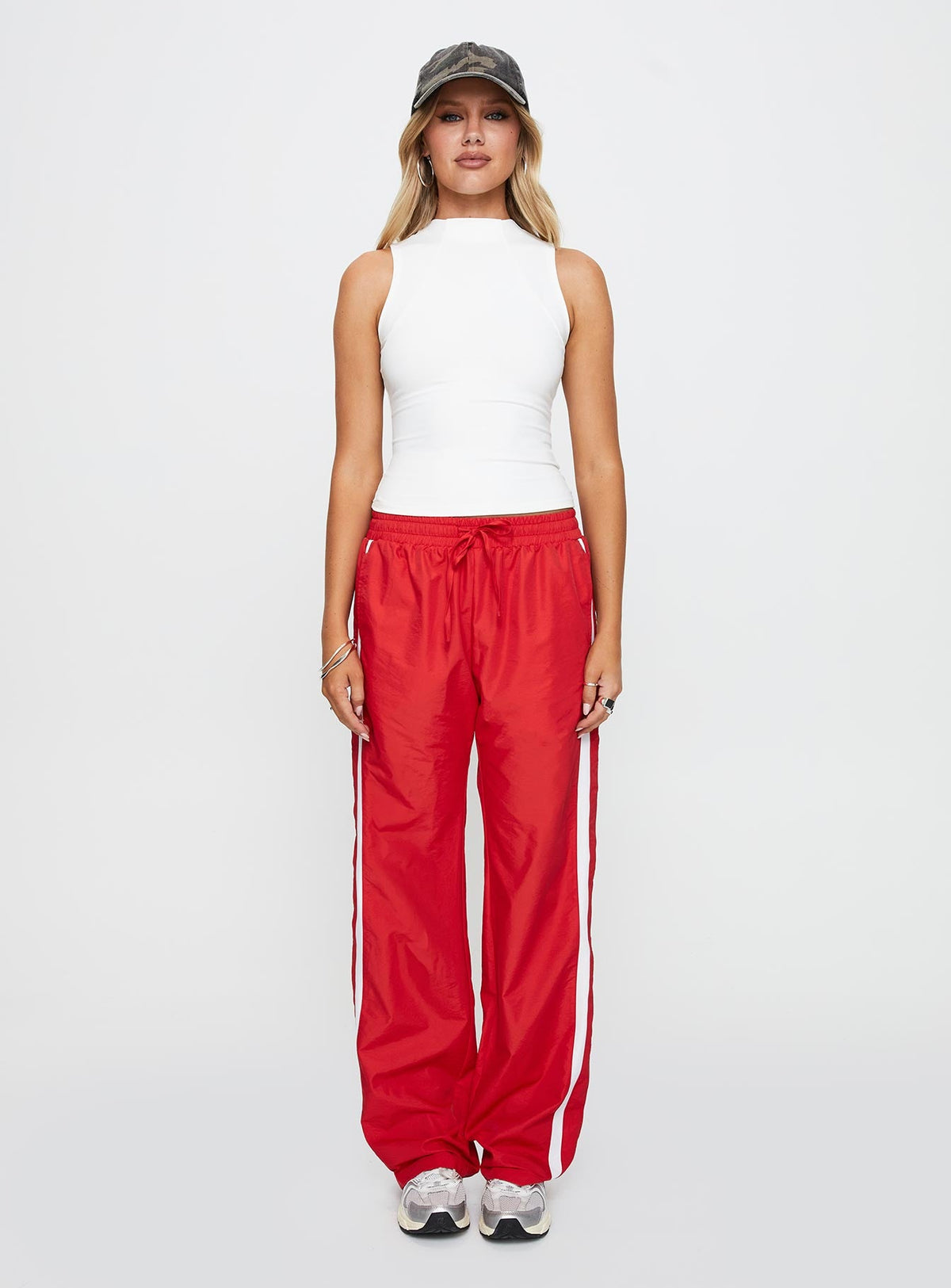 Keli Sweatpants Red / White