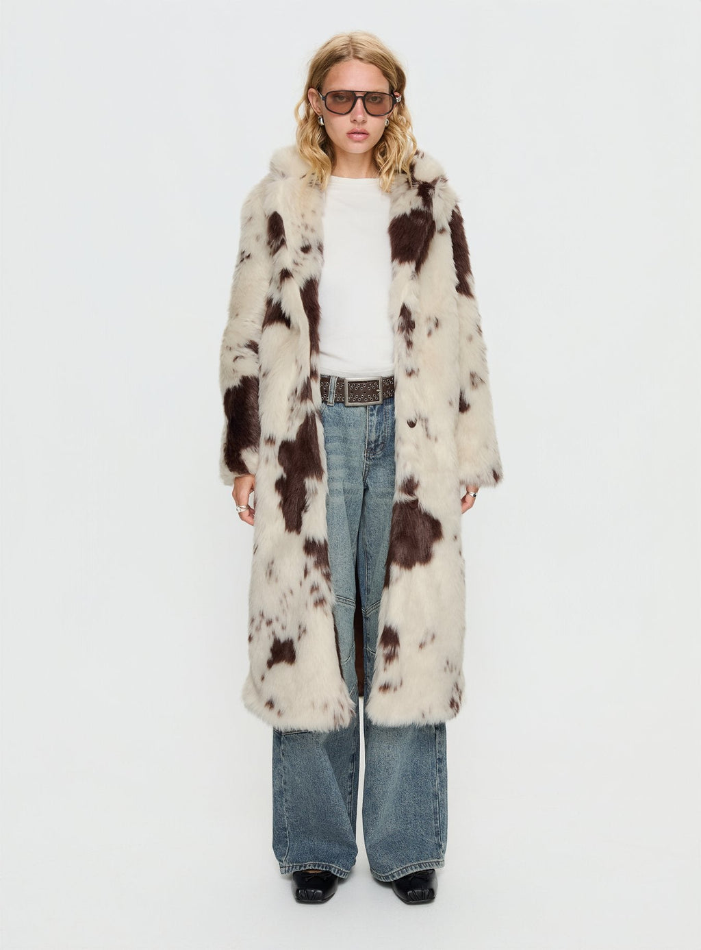 Winter Breeze Faux Fur Coat Multi