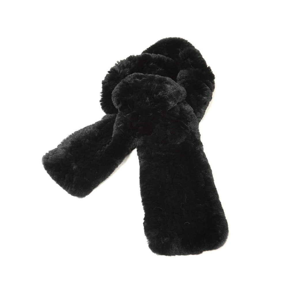 Fur story womens winter warm knitted flowers crochet Rex rabbit fur fashion scarf for women men